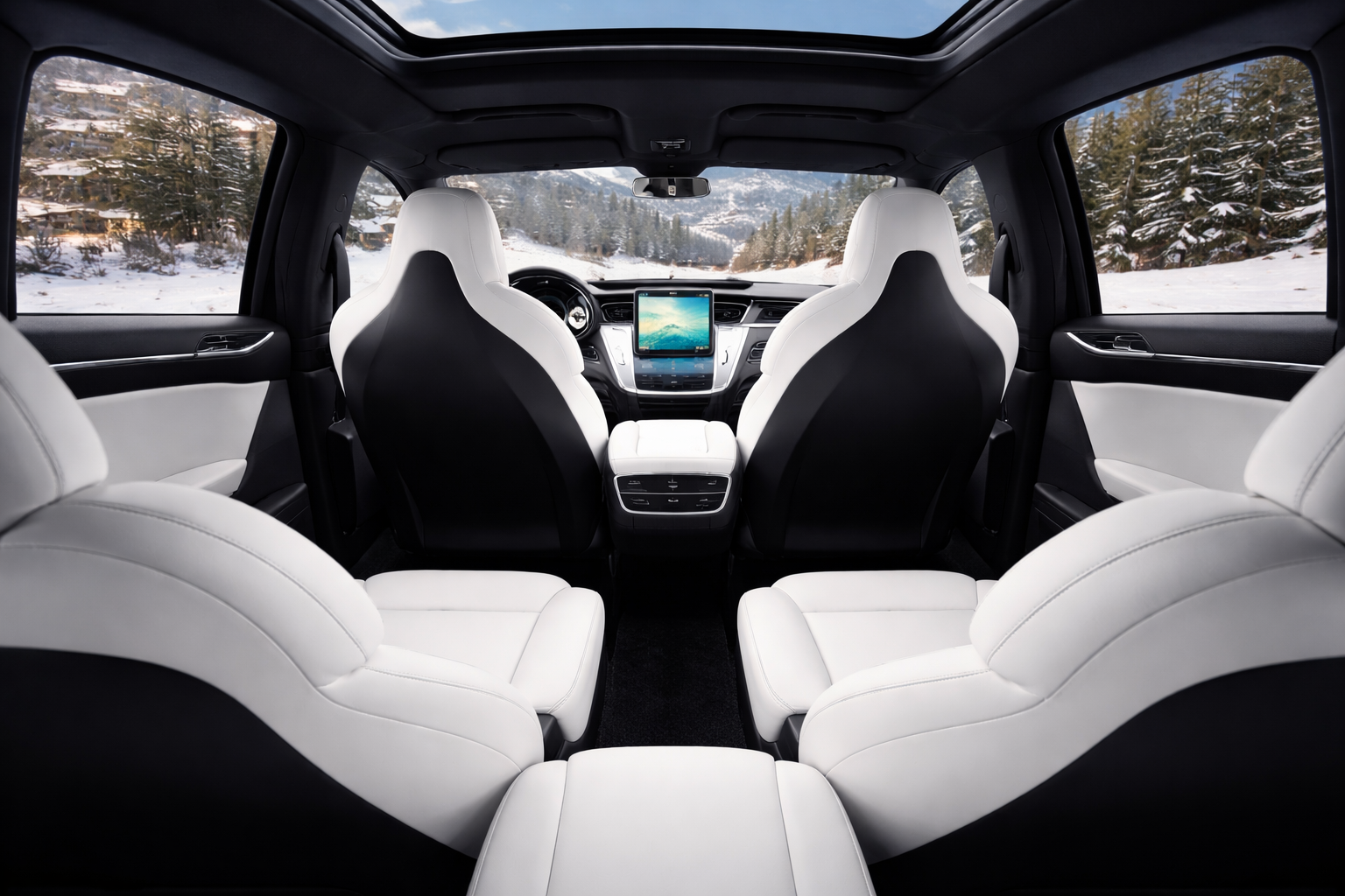 Luxury Tesla Interior